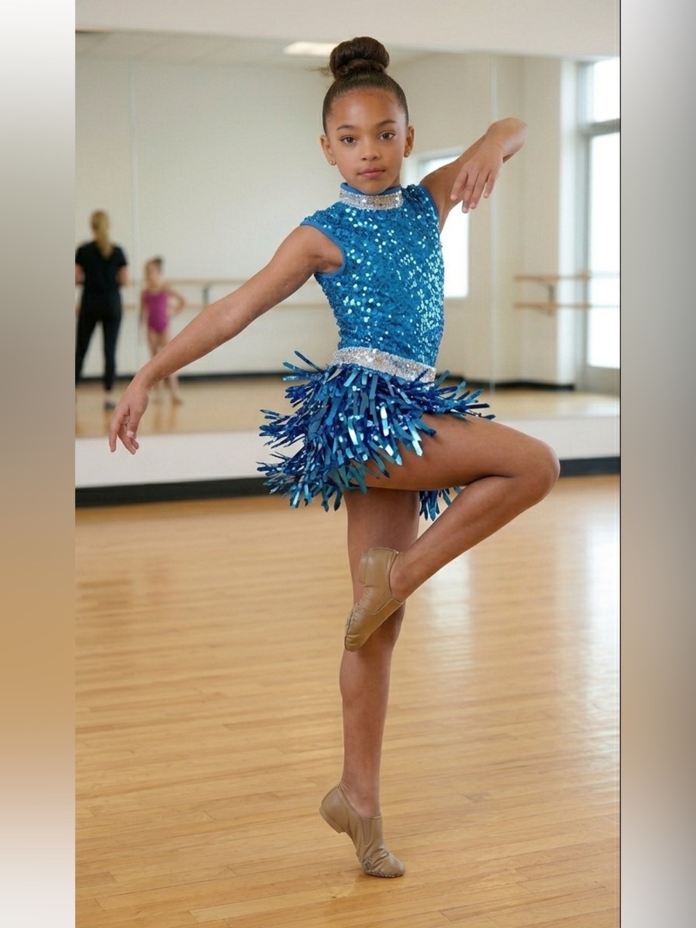 Weissman Sparkling Blue Sequin jazz Dress